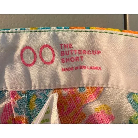 Lilly Pulitzer The Buttercup Short Multicolor Scalloped Hem Size 00 - Picture 4 of 9